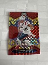 2024 Panini Mosaic - Kendrick Bourne #150  Fusion Red & Yellow Mosaic Prizm /80