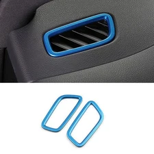 For Porsche Macan 2015-2021 Bright Blue Dashboard Side Vent Overlay Cover Trim