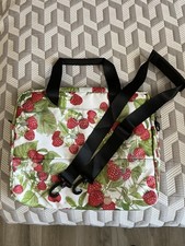 Raspberry Laptop Bag With Shoulder Strap