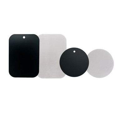 GDMINLO Mount Metal Plate（4Pack） for Magnetic Car Phone Holder Black 