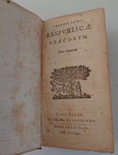 Graecorum Respublicae Emmius Ubbo Published by Ex Officina Elseviriana 1644 pt2 