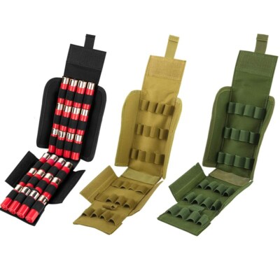Quick Access MOLLE 25 Rounds Shotshell Pouch Foldable Ammunition Reload Holder