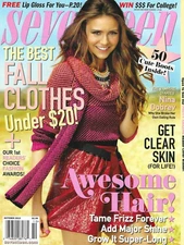 Seventeen Magazine Vampire Diaries Nina Dobrev Best Fall Clothes Get Clear Skin
