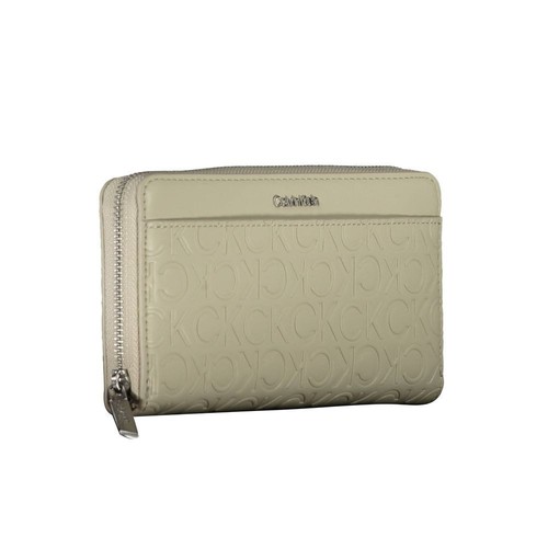 Calvin Klein Beige Polyethylene Women Wallet - 第 3/3 張圖片