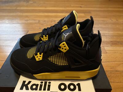 air jordan 4 retro black and yellow