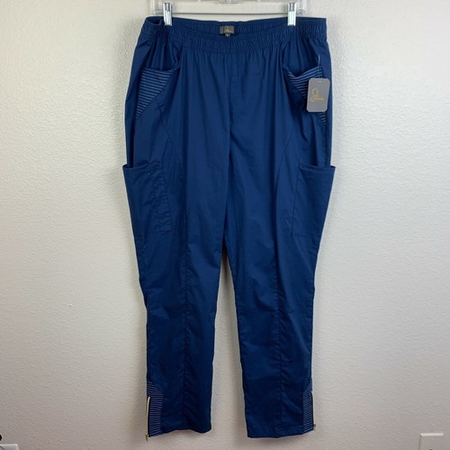 Jaanuu Moto Scrub Pant Navy Blue Gold 