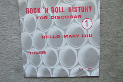 Ricky Belson Hello Mary Lou/Tiger Single 7'' Vinyl 45 RPM TEX 1510  NM/EX .