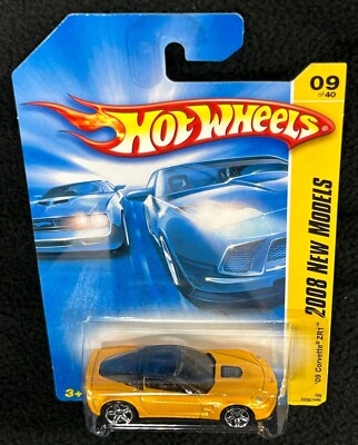 Hot Wheels 2008 New Models '09 Corvette ZR1 #9/40 Yellow | eBay