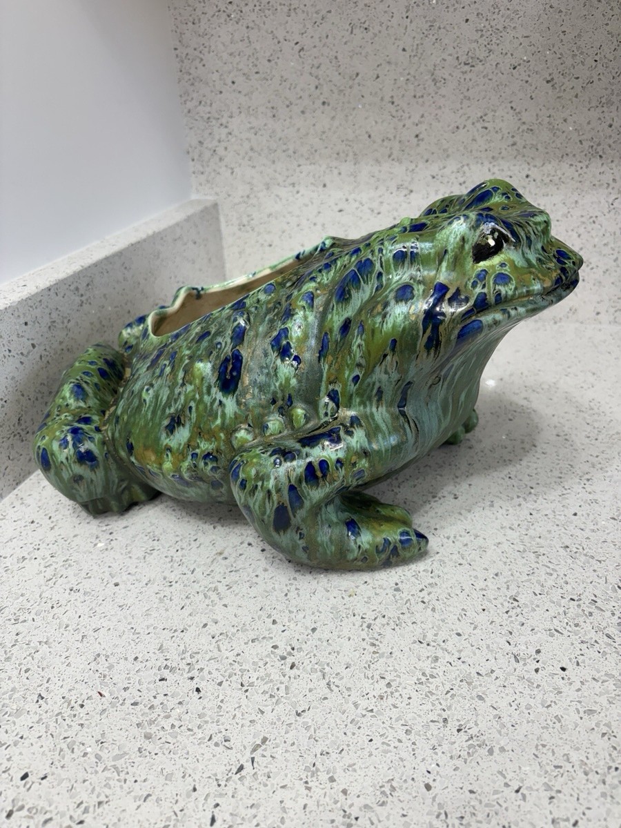 Mid Century Ceramic Frog Planter - Large! 13 X 11 X 8 5 Lbs | eBay