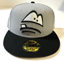 Lansing Lugnuts MILB NE AC Road Fitted Hat~Gray/Black