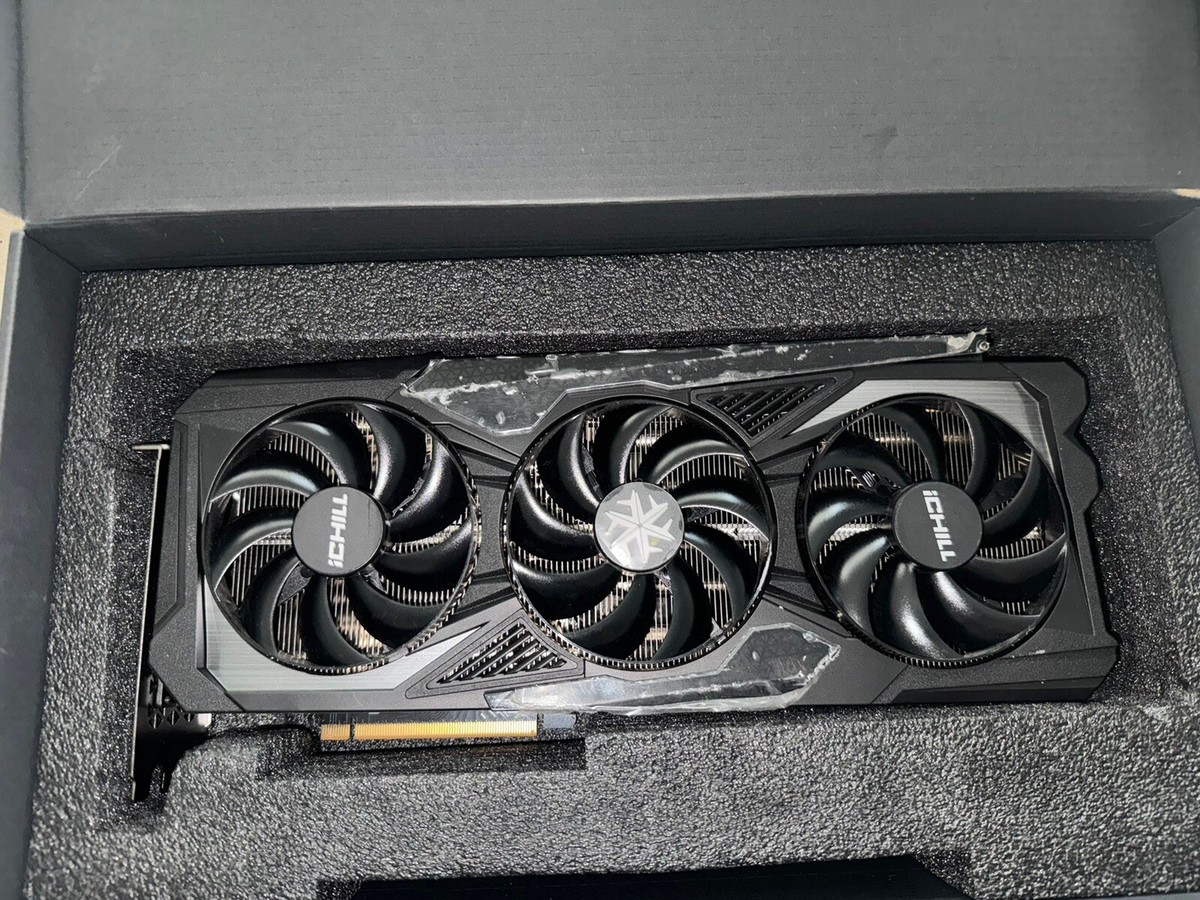 FOR PARTS) INNO3D RTX 4090 ICHILL 24G GPU (No Core & VRAM) With