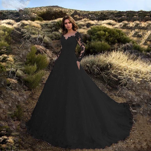 Women Lace Formal Wedding Prom Ball Gown Long Evening Party Bridesmaid Dress - Picture 9 of 12