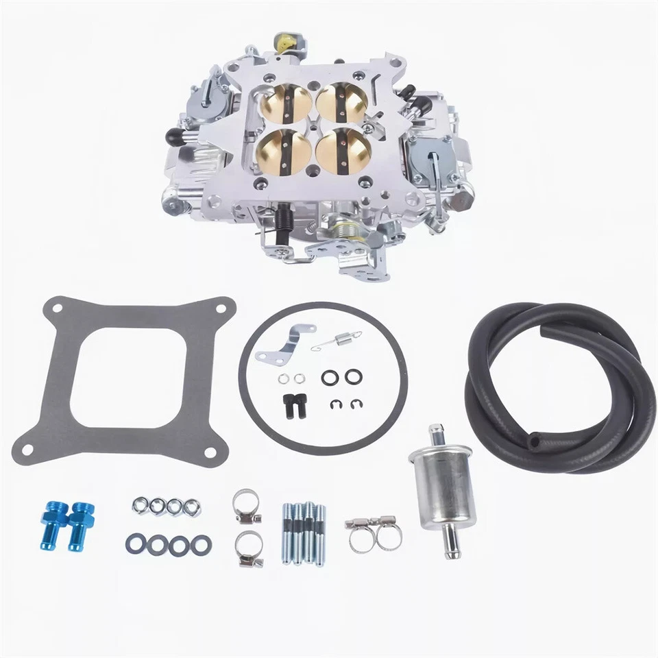 Carburador de carrera de doble bomba Billet de aluminio de 4 barriles para 650 CFM BR-67199 nuevo Foto 3 de 4