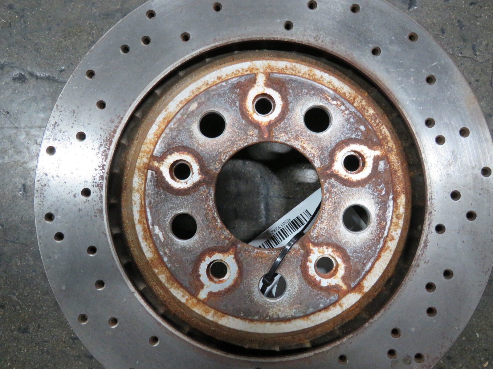 2016 Maserati Quattroporte, Rear Brake Rotor, Cross Drilled, Used, 670031597