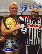 Jeff Jarrett & Konnan Signed 11x14 Photo BAS COA WWE TNA AEW WCW Lucha Libre AAA