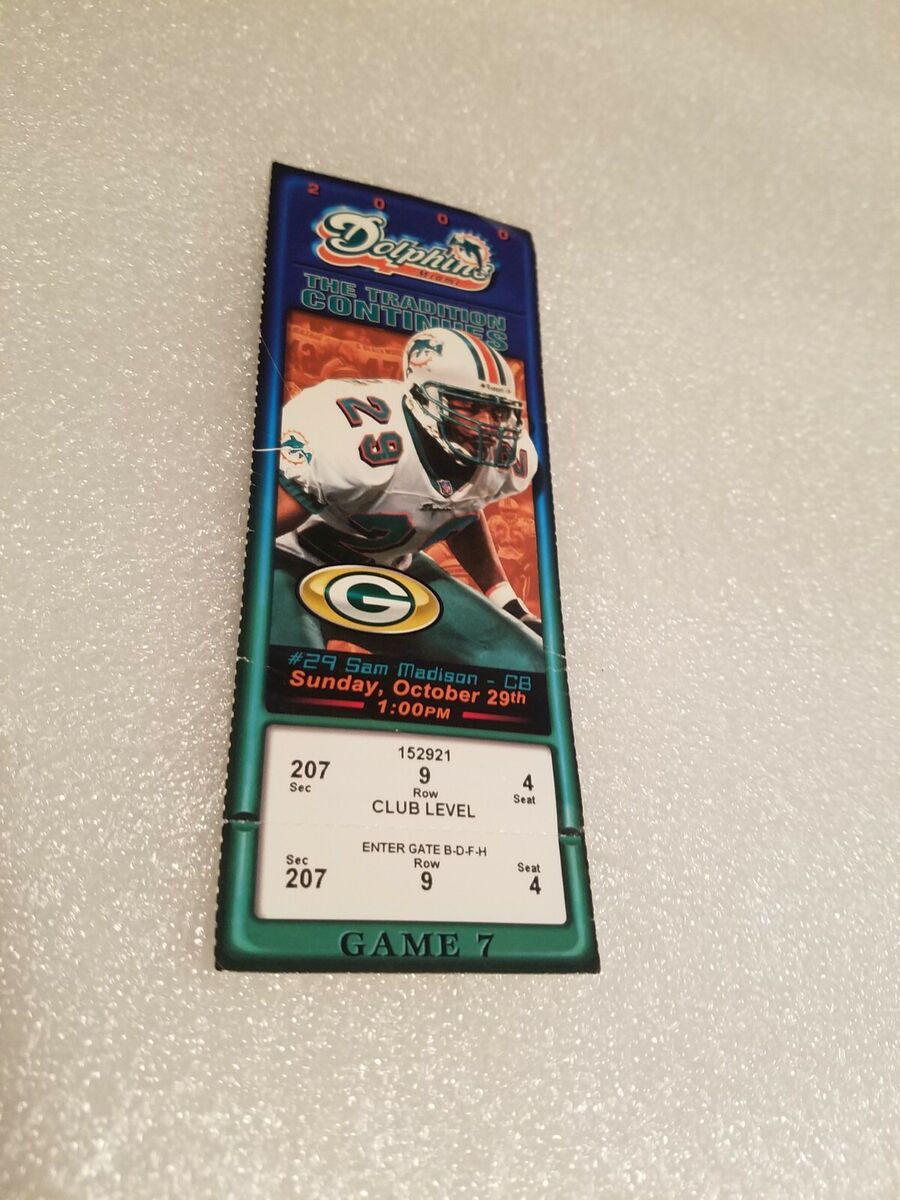 packers dolphins game tickets