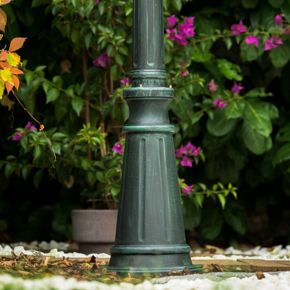 Lampada vialetto candelabro giardino sentiero esterno lampada da terra nero verde lampada da terra esterna foto 5