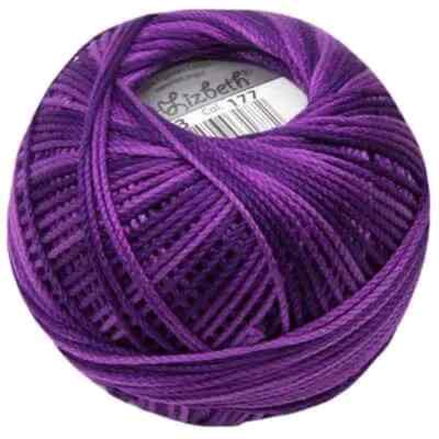 Lizbeth Egyptian Cotton Crochet Thread Size 3 Color 177 Elderberry Jam