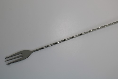 Cuchara de barra de 15 3/4" con extremo de horquilla de acero inoxidable 18-8 de BARFLY - Imagen 5 de 6