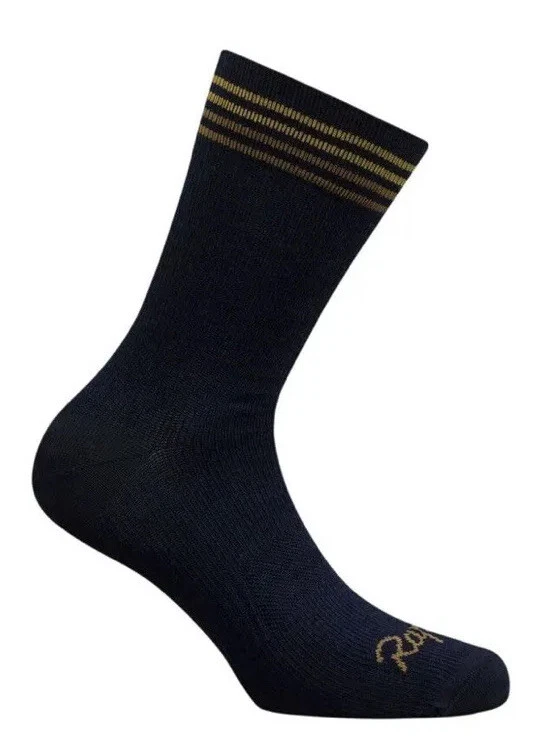 Rapha Merino Socks Dark Navy Old Gold BNWT Size M EU 41 43 UK 7 8 US 8 9