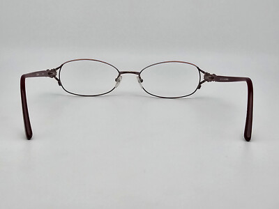 Bulova Manila Light Brown Maroon Eyeglasses Frame w/ Case 53  display picture 3