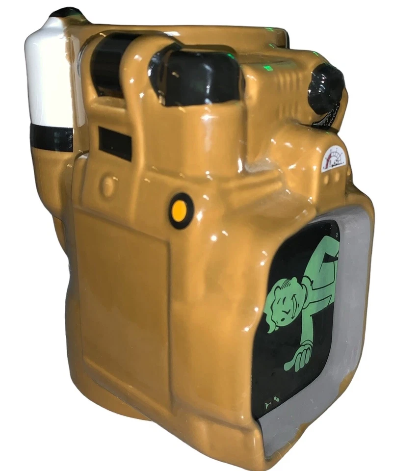 ThinkGeek Fallout 3D Pip Boy Ceramic Mug 45 OZ Fallout Just Funky Robco READ - Image 4 of 4
