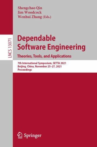 Springer Dependable Software Engineering. Theories, Tools, And Applications - Image 4