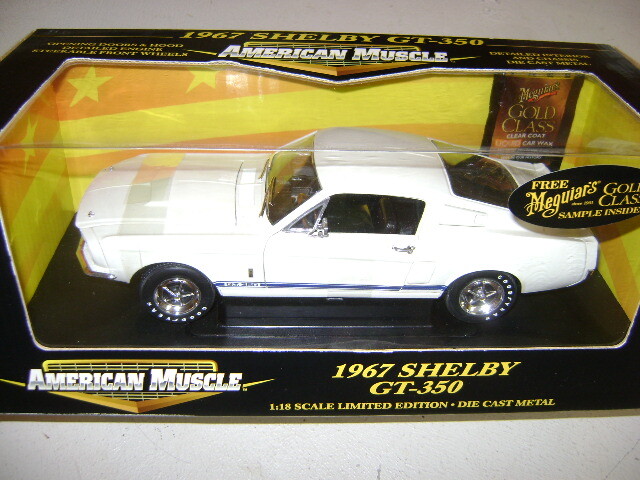 RARE* Ertl #32561 - 1/18 1967 Ford Mustang - Shelby GT350 *White