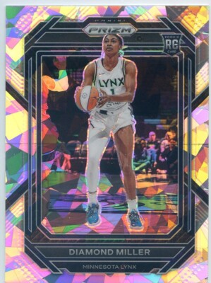 2023 Panini Prizm WNBA DIAMOND MILLER RC ROOKIE #134 CRACKED ICE PRIZM LYNX