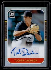 Tucker Davidson 2021 Donruss Optic Holo Silver Prizm 1987 Auto Card #RS87-TD