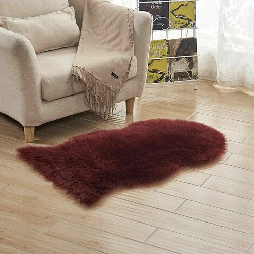 Lammfell Fell Schaffell Teppich Imitat Kunstfell Auflage Bettvorleger DE - Bild 13 von 28