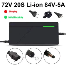 72V 20S Li-ion Battery Charger For Electric Scooter E-bike Lead Acid  5A US Plug