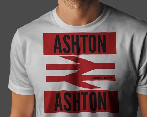 ASHTON Away Days T-Shirt | United The Robins Hurst Cross Greater Manchester - Picture 11 of 13