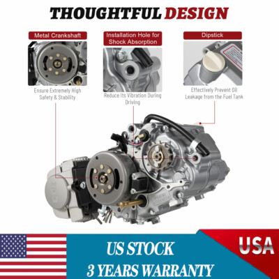 For Honda XR50 CRF50 4-Stroke Dirt Bike Engine Motor Complete Kit W/Carburetor
