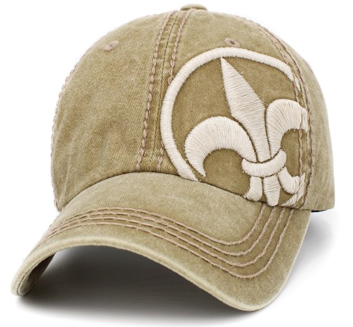 Baseballmütze Fleur de Lis Vintage Distressed Unisex Damen Herren - Bild 6 von 10