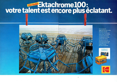Werbung Advertising 1022 1985 Kodak Film Ektachrome 100 plus Glanz 2Seiten