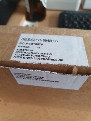 Siemens SIMATIC S5 ET200U, 6ES5 318-8MB13, E: 02 Interface Module, IM318-B