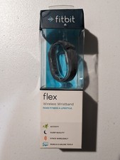 Fitbit Flex Wireless Activity Sleep Wristband Black New Sealed FB401BK