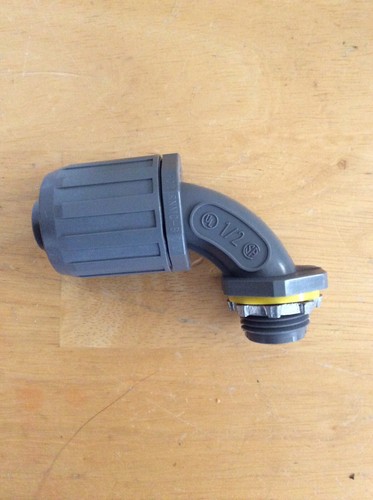 New Arlington Snap2It NMLT905 90 Degree Connector Conduit 1/2" Box of 10 pcs - Picture 3 of 3