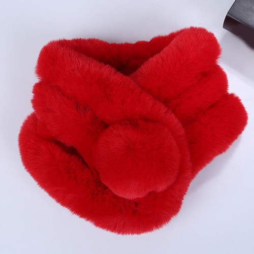 Sciarpa scialle scialle sciarpe avvolgenti donna autunno inverno calda pelliccia sintetica collo morbido - Foto 12 di 23