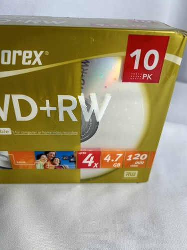 Memorex DVD-RW 10 Pack. 47.gb. 120 Mins. Sealed. BNWT. - Afbeelding 2 van 5