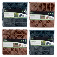 5pcs Slip Resistant Interlocking Tiles Garden Outdoor Instant Weatherproof Path