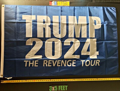 Donald Trump Flag FREE USA SHIP 2024 Revenge Tour B Trump Desantis USA Sign 3x5'