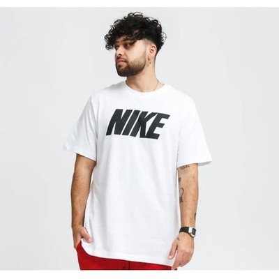 DX1981-100 Nike Sportswear Herren T-Shirt Weiß Baumwolle Sport Freizeit Kurzarm