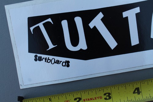 Tuttle Surfboards San Clemente Punk Ransom White OG V4A Vintage Surfing STICKER - Picture 3 of 6