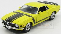 1:24 Welly Ford Usa Mustang Boss 302 1970 Yellow Black WE22088Y Modellbau