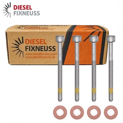 4x Zylinderschraube und 15×7.15×2.0 mm Dichtringe Einspritzdüse für Mercedes
