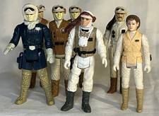 VINTAGE KENNER STAR WARS ESB 1980 HOTH REBEL HEROES FIGURE SET LOT OF 7 LOOSE