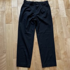 Uniqlo Black Trouser Pants Size Large Dress Pants Slacks Straight Leg Workwear