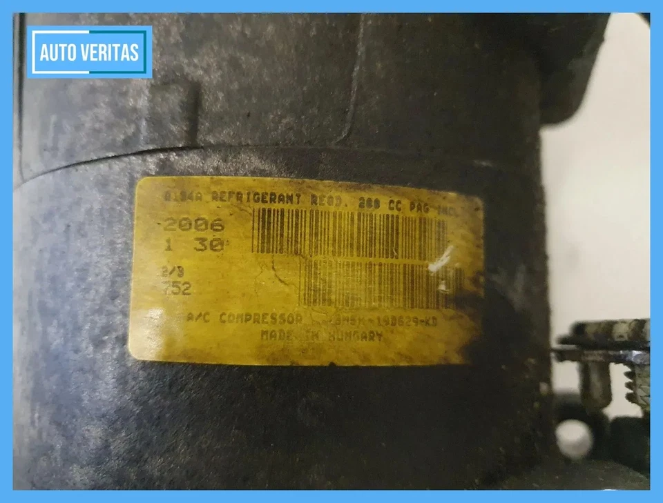 Ford Focus 2 Built 06 1.6 80KW TDCI climate compressor air conditioning 3M5H19D6 - Image 4 of 4